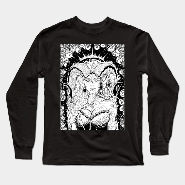 Demon princess Long Sleeve T-Shirt by paintchips